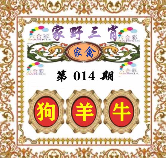 家野三肖 第14期
