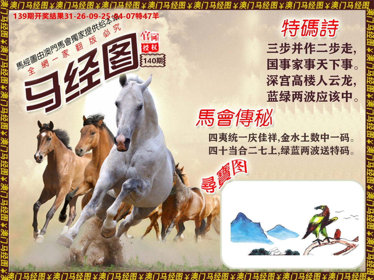 马经系列 第140期
