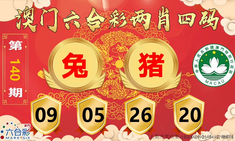 澳门两肖四码 第140期