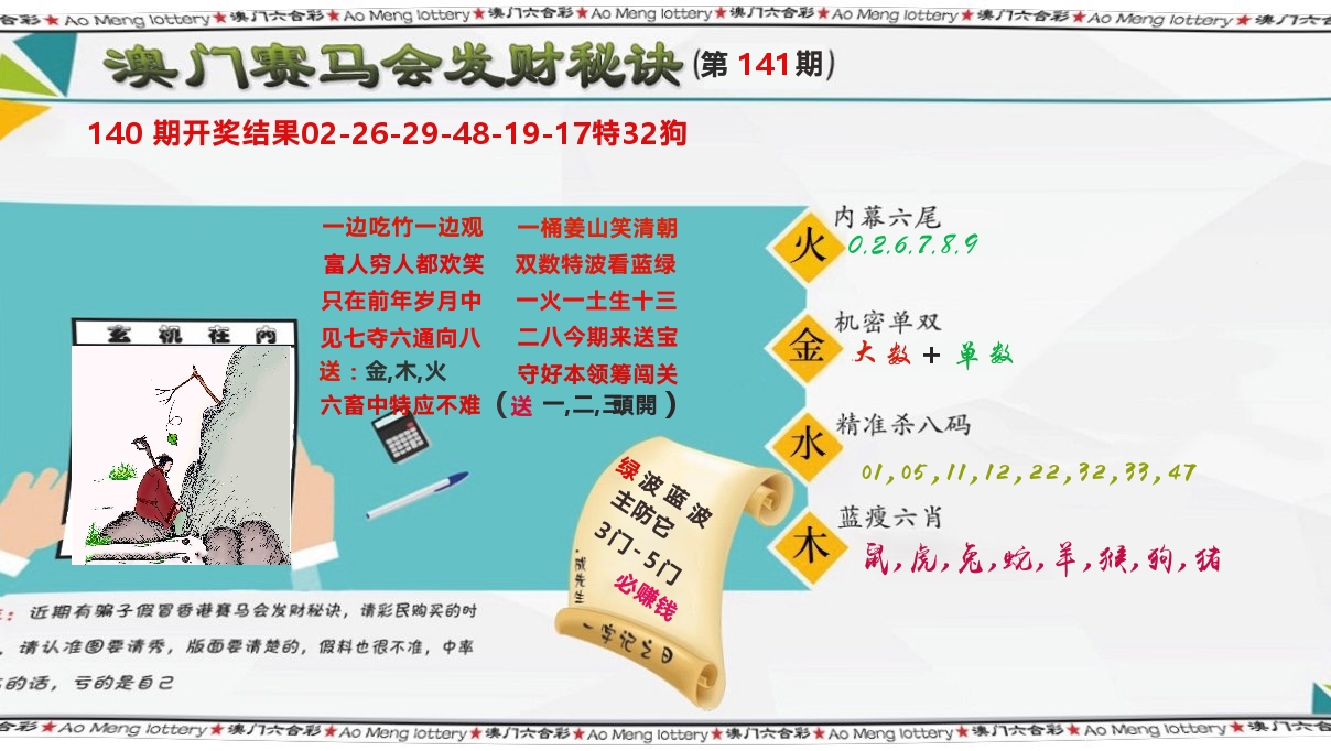 发财秘诀 第141期