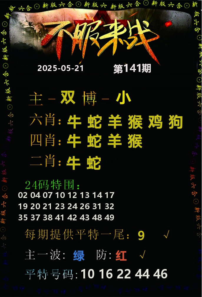 不服来战 第141期