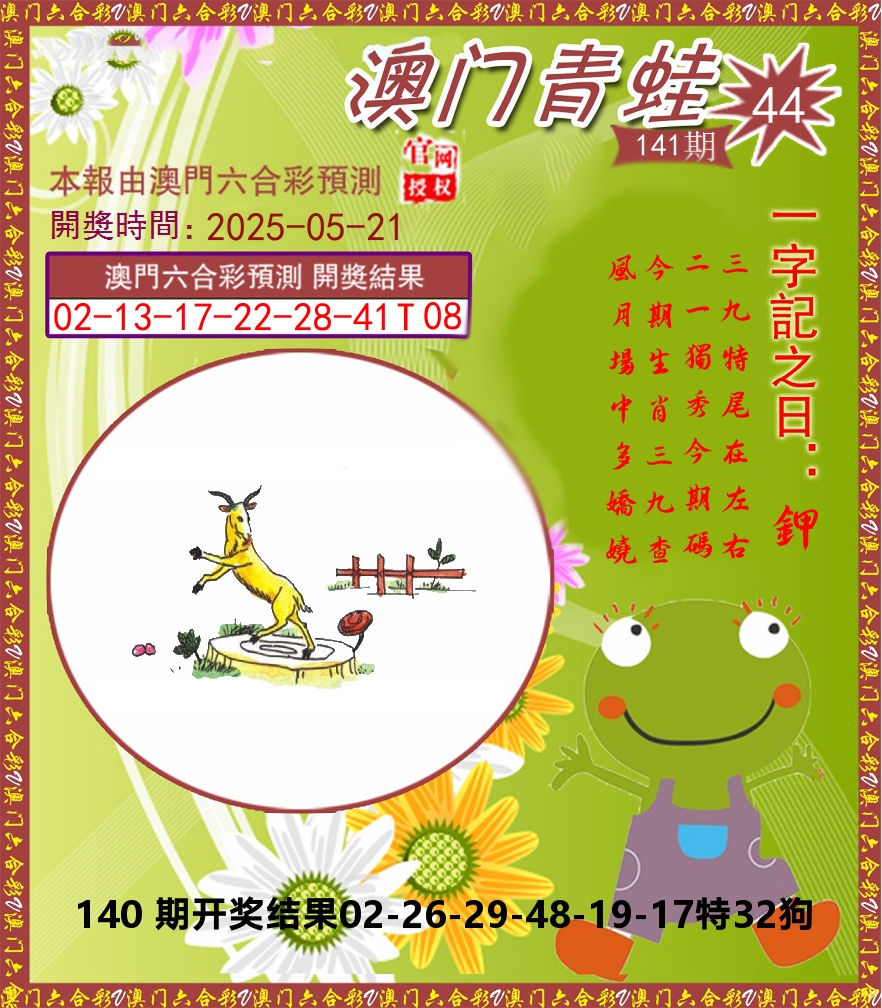 青蛙系列44 第141期