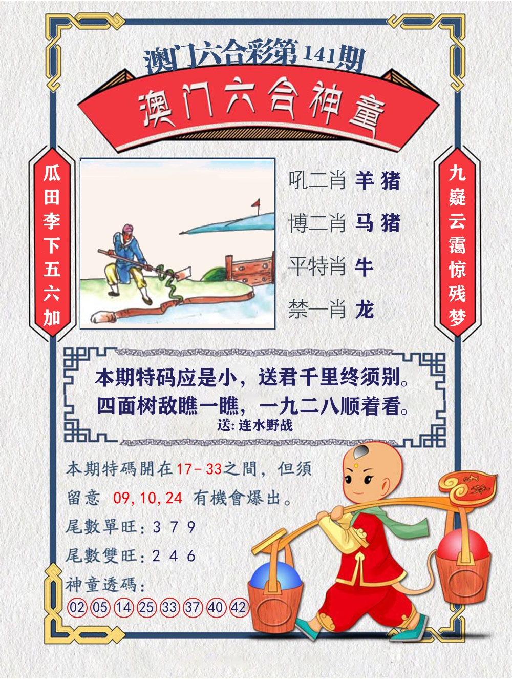 六合神童 第141期