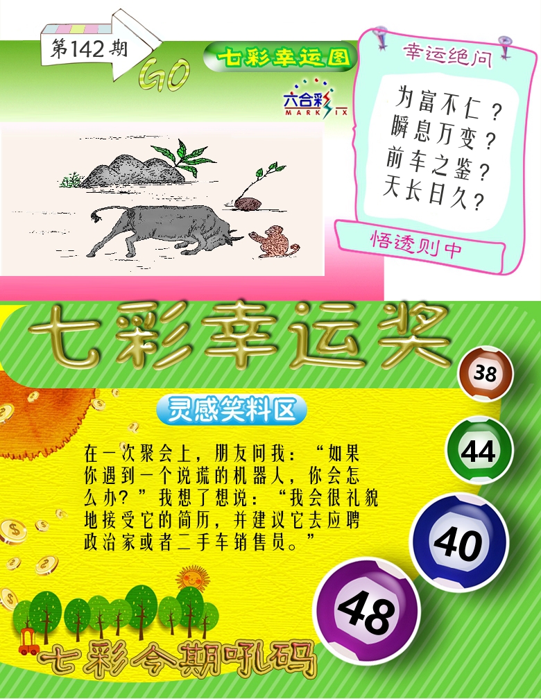 七彩幸运奖 第142期