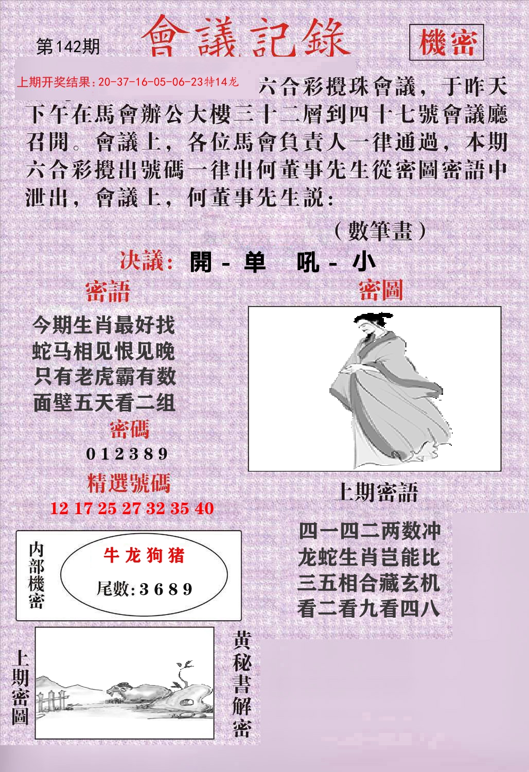 会议记录 第142期