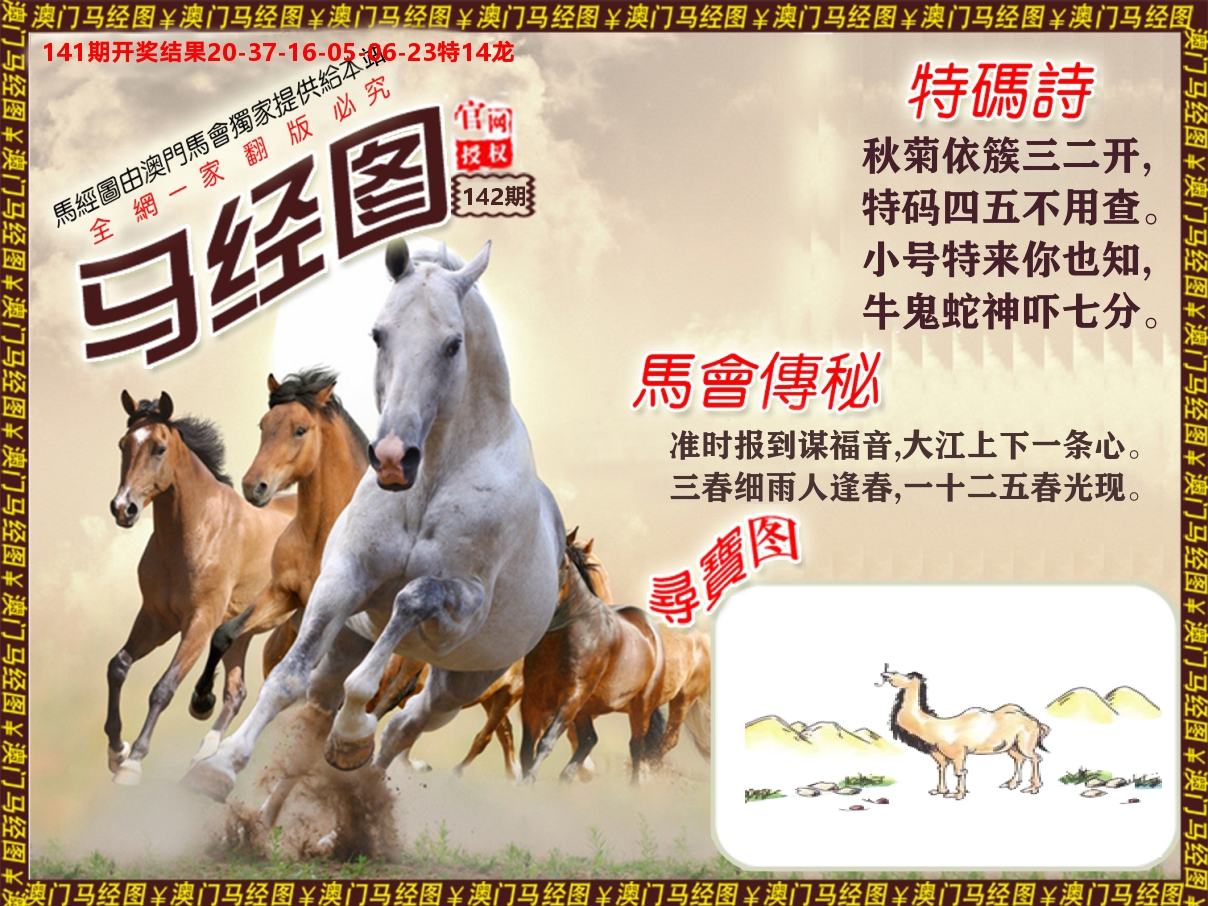 马经系列 第142期