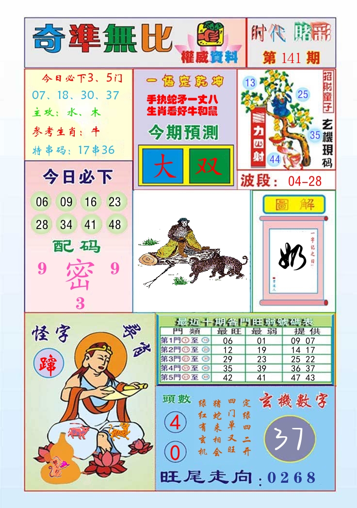 时代赌彩 第142期
