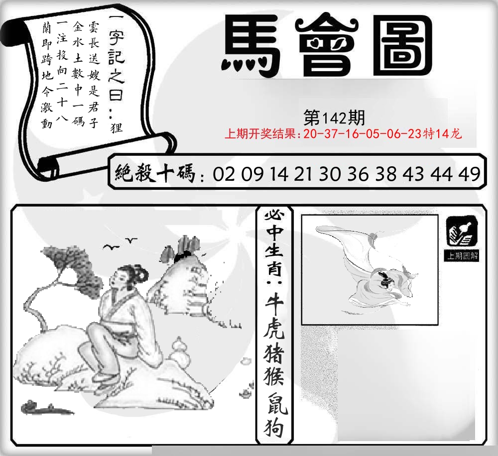 马会图 第142期