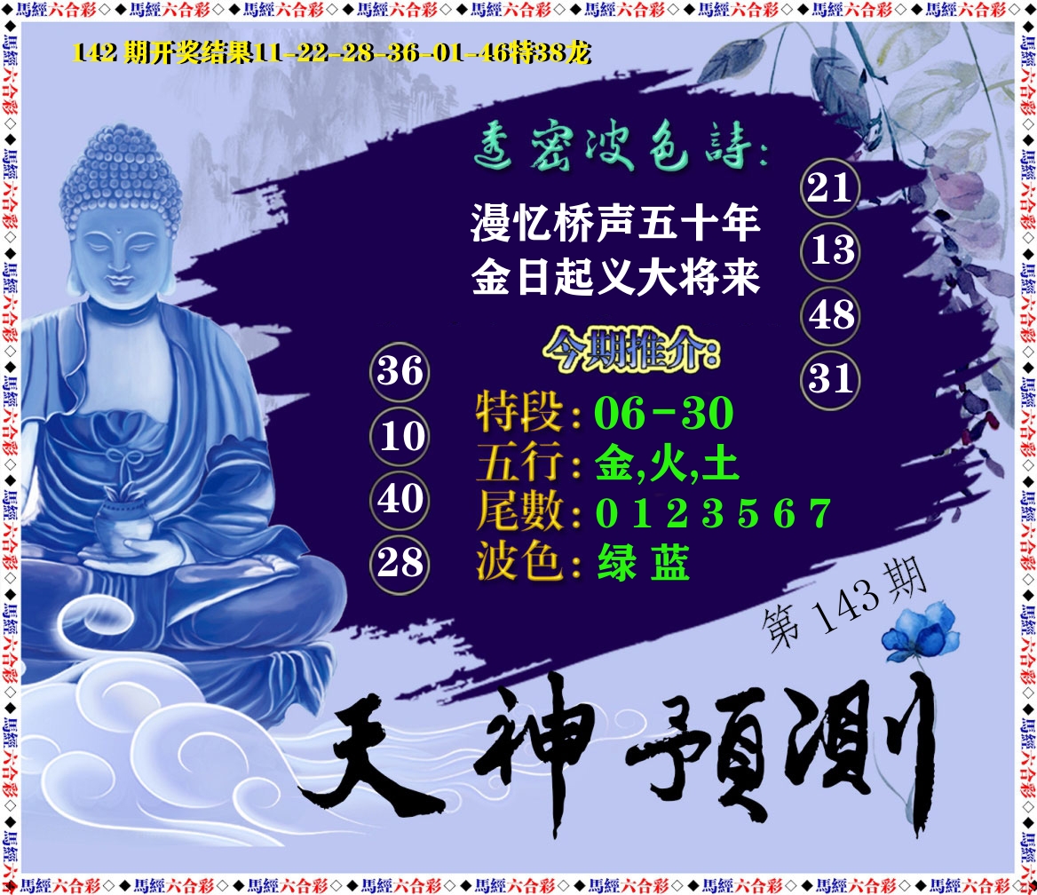 天神预测 第143期