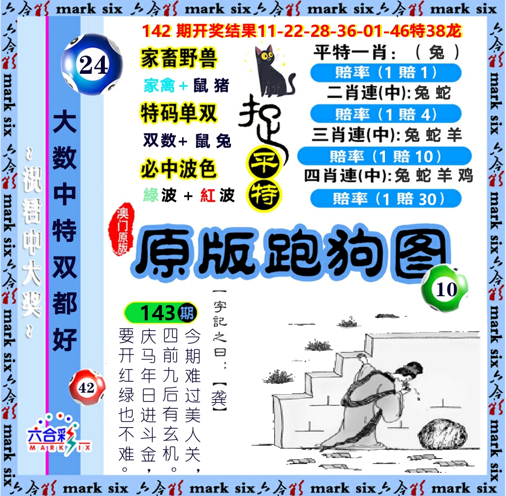 原版跑狗图 第143期