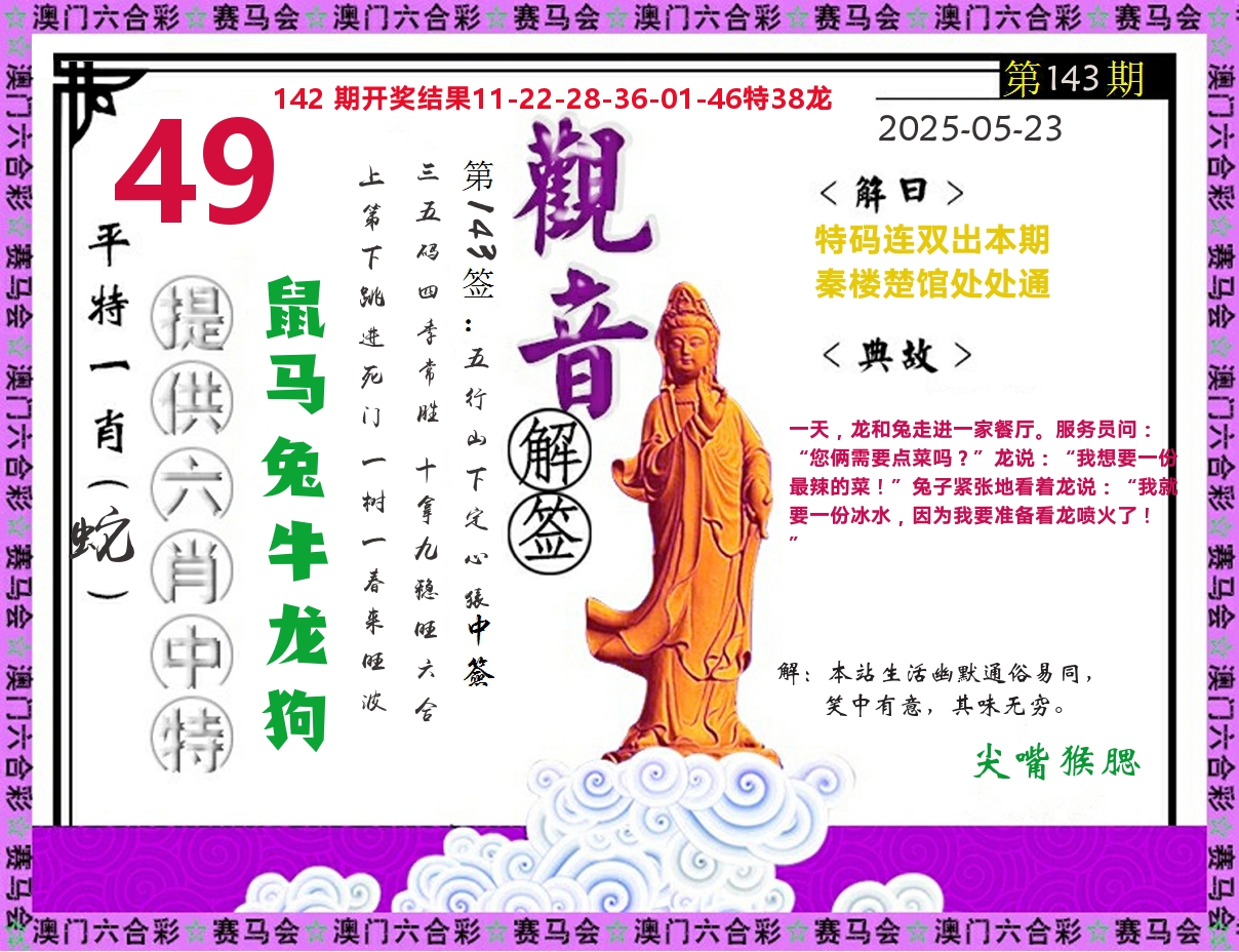 观音解签 第143期