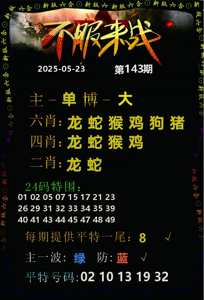不服来战 第143期