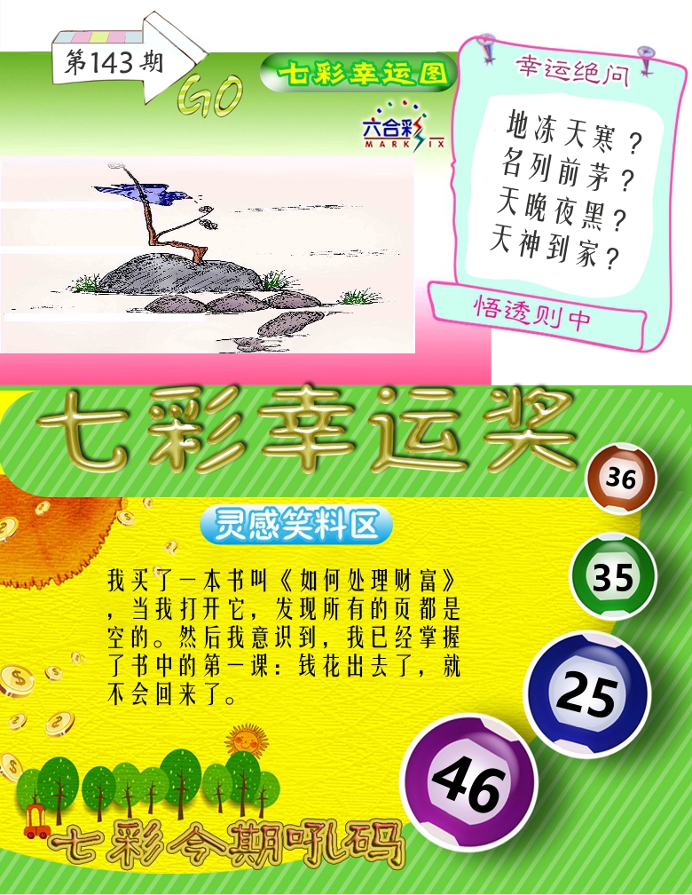 七彩幸运奖 第143期