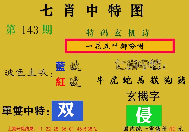 七肖中特图 第143期