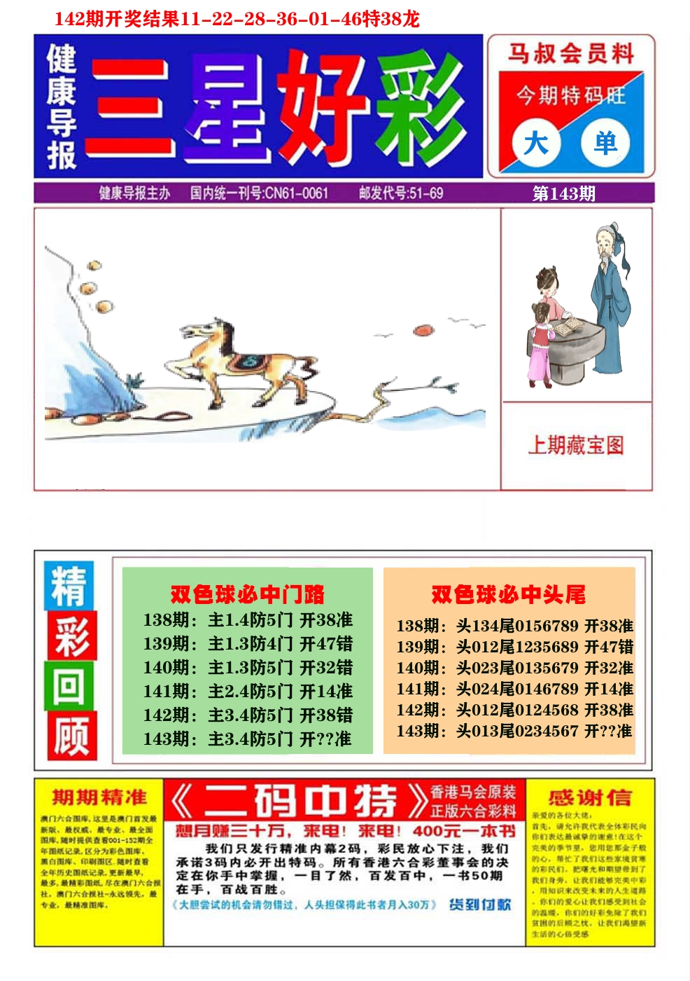 澳门三星好彩A 第143期