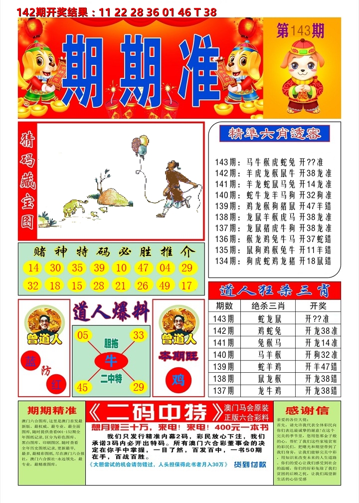 澳门期期准A 第143期
