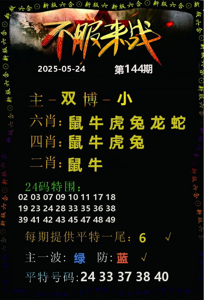 不服来战 第144期
