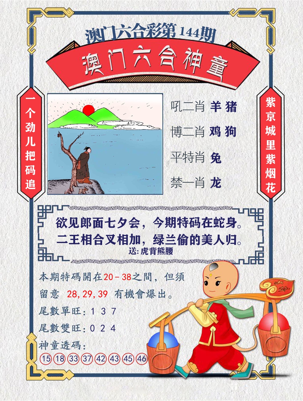 六合神童 第144期