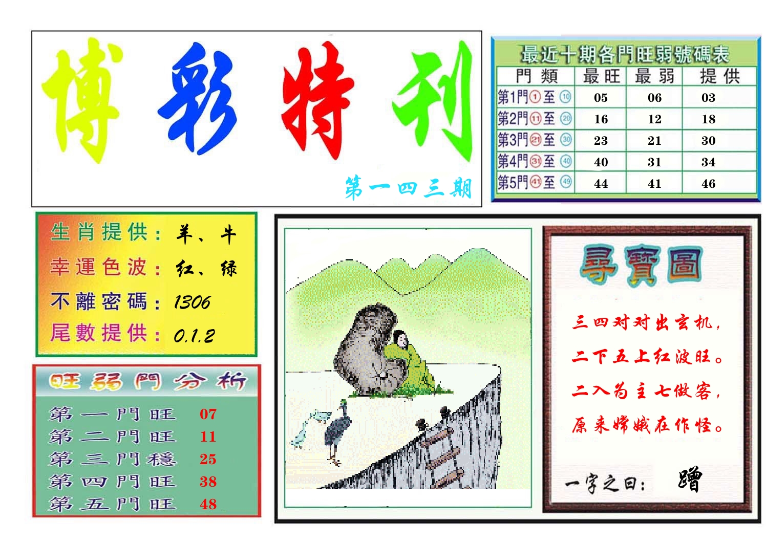 博彩特刊 第144期