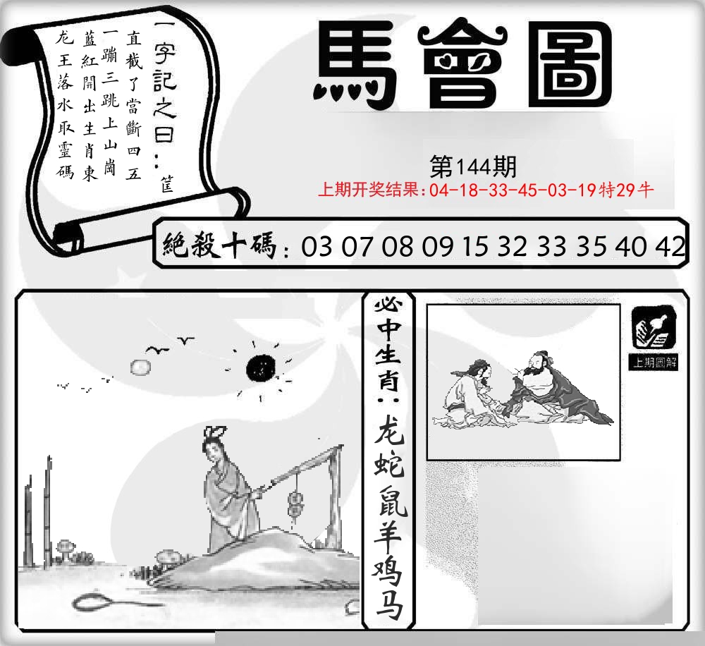 马会图 第144期