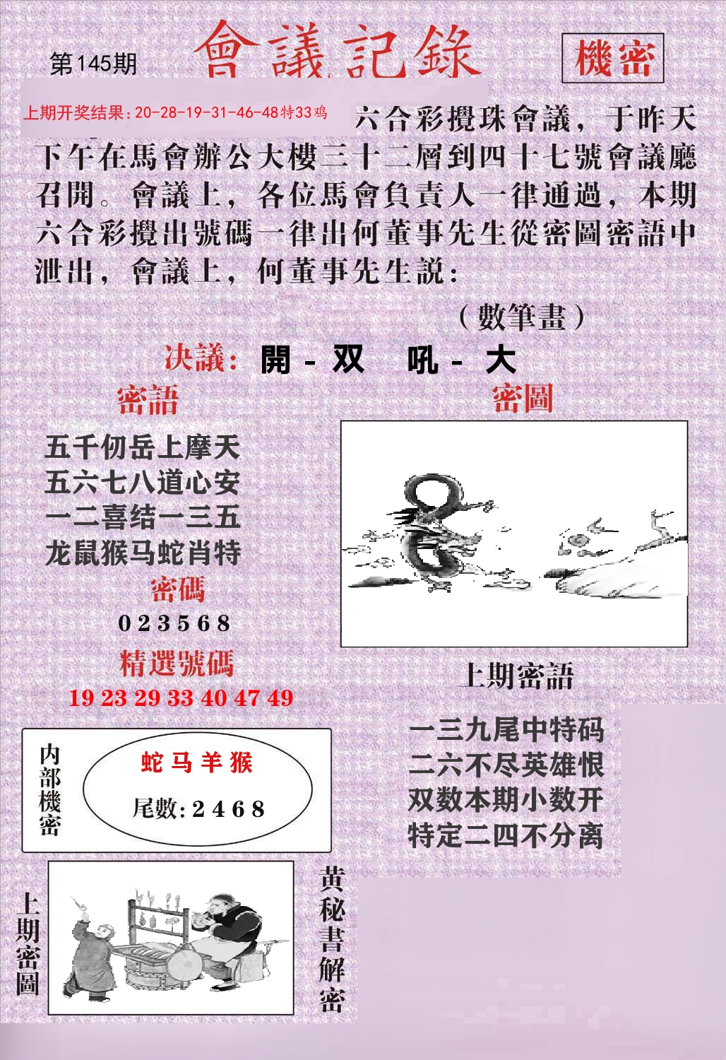 会议记录 第145期