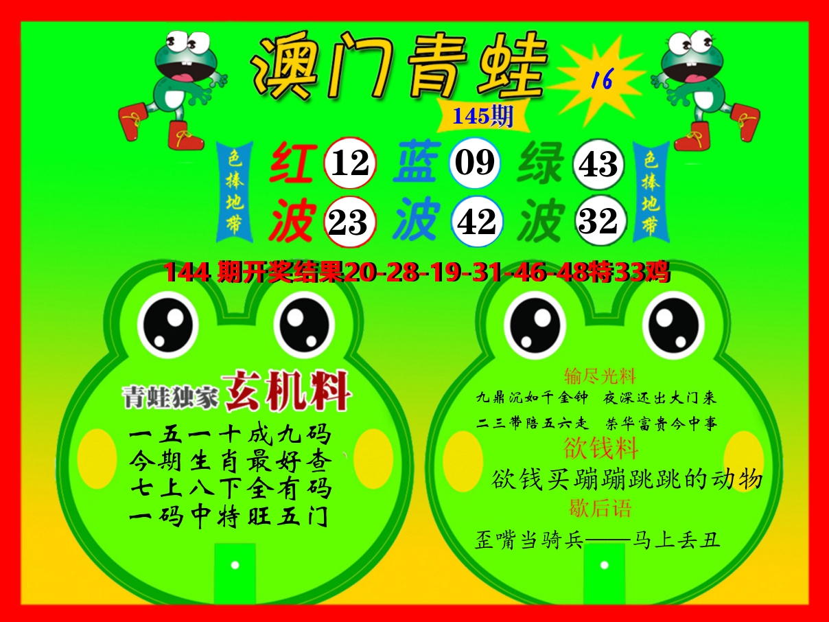 青蛙系列16 第145期