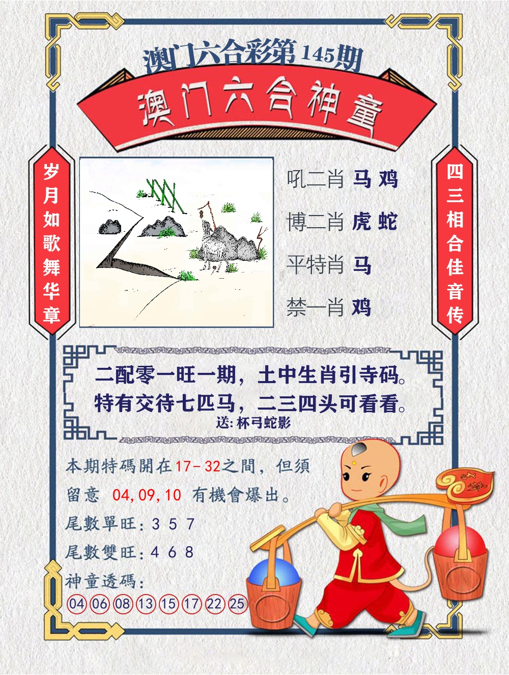 六合神童 第145期