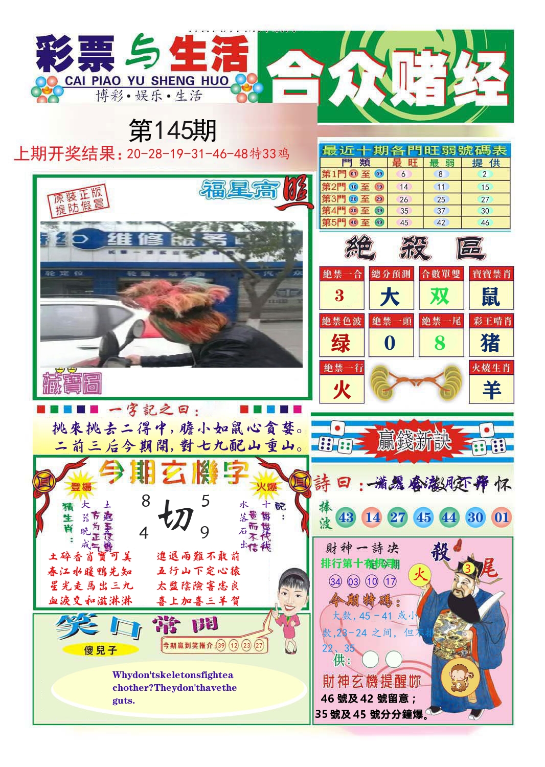 合众赌经 第145期