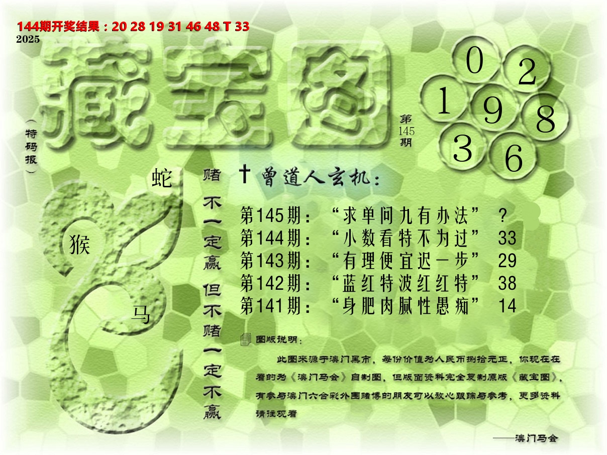 《藏宝图》 第145期