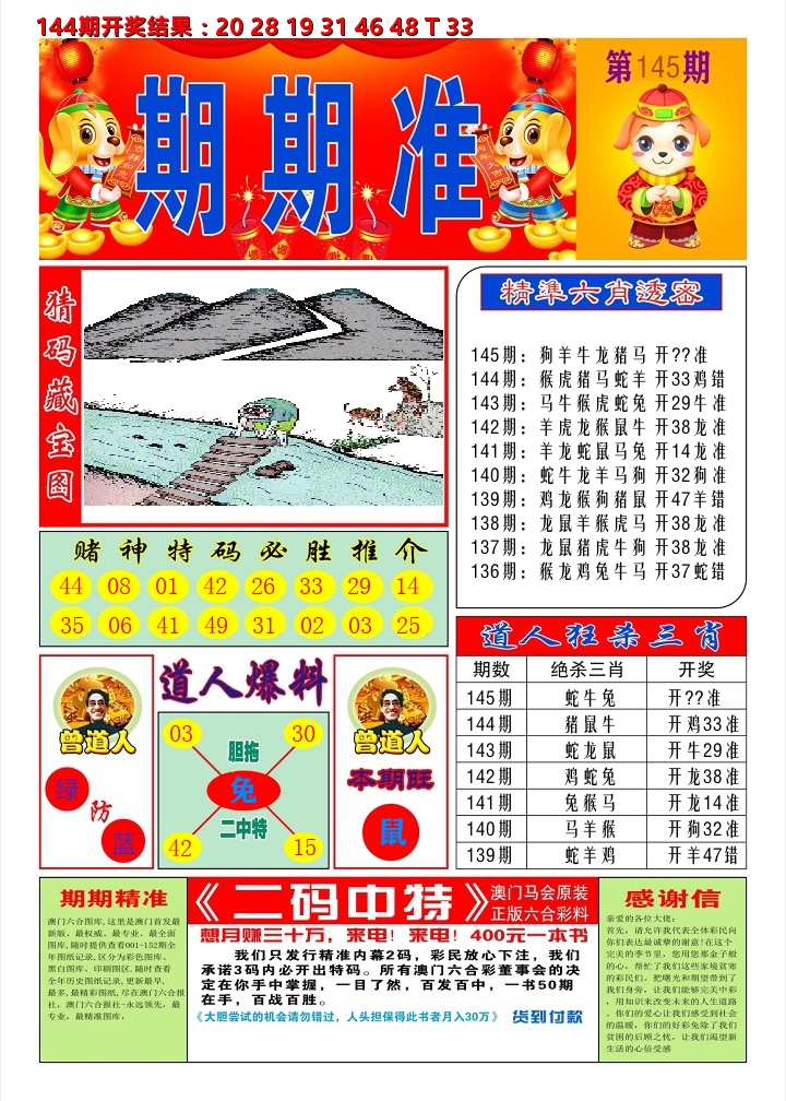 澳门期期准A 第145期