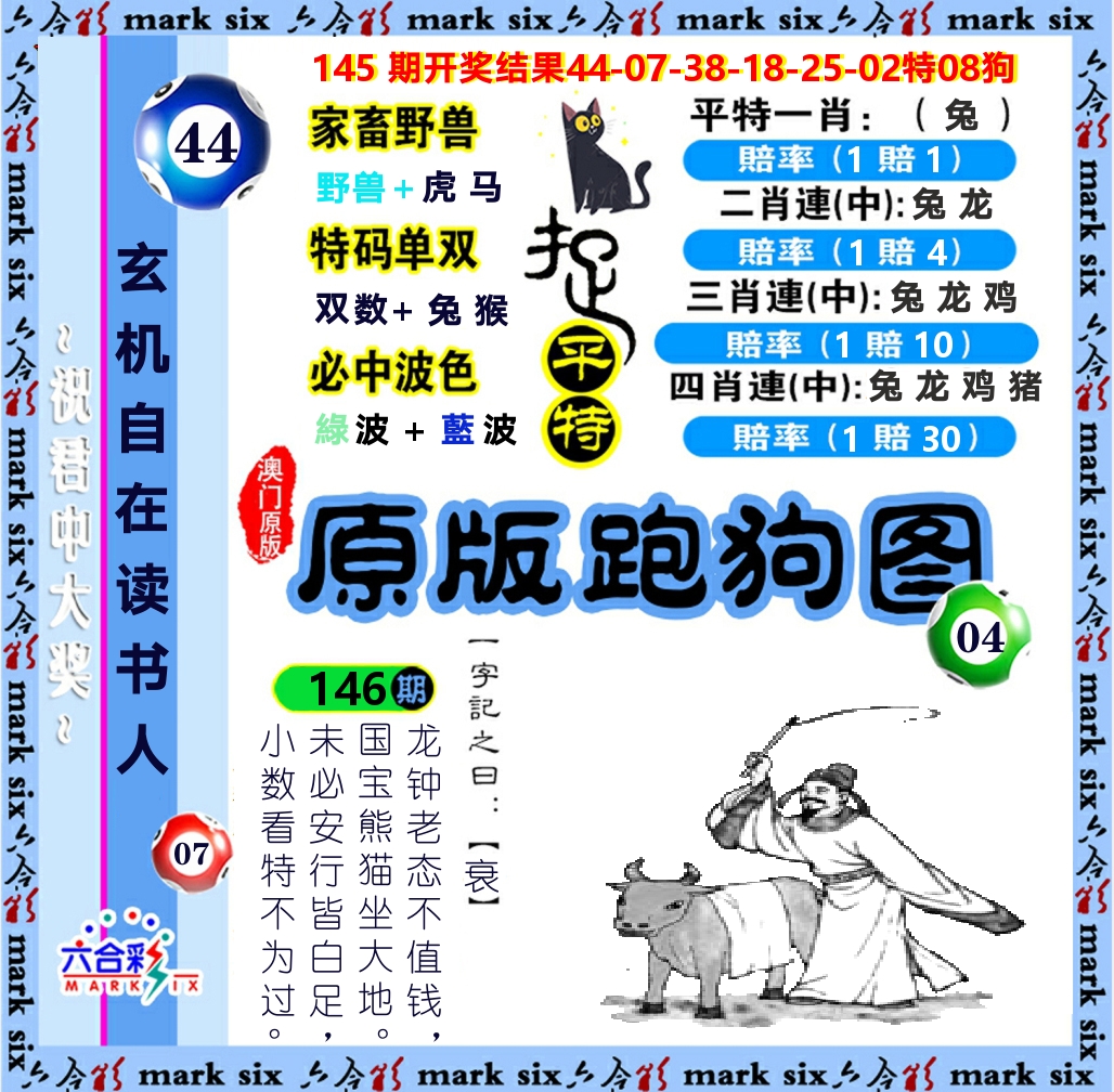 原版跑狗图 第146期