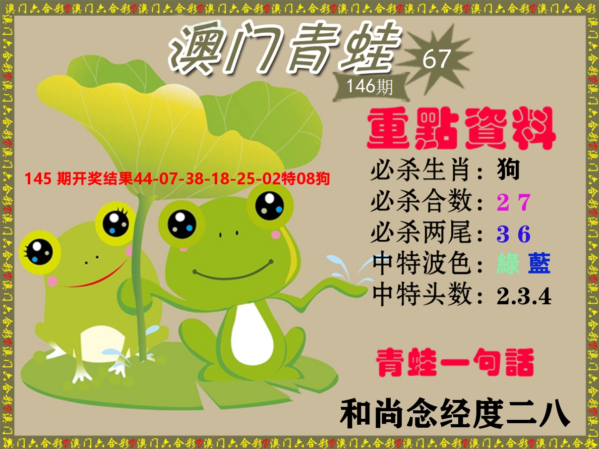 青蛙系列67 第146期