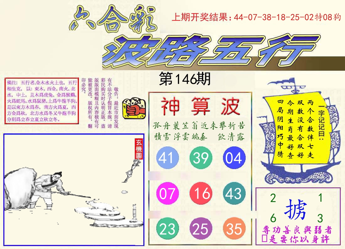 波路五行 第146期