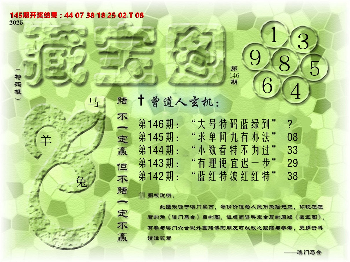 《藏宝图》 第146期