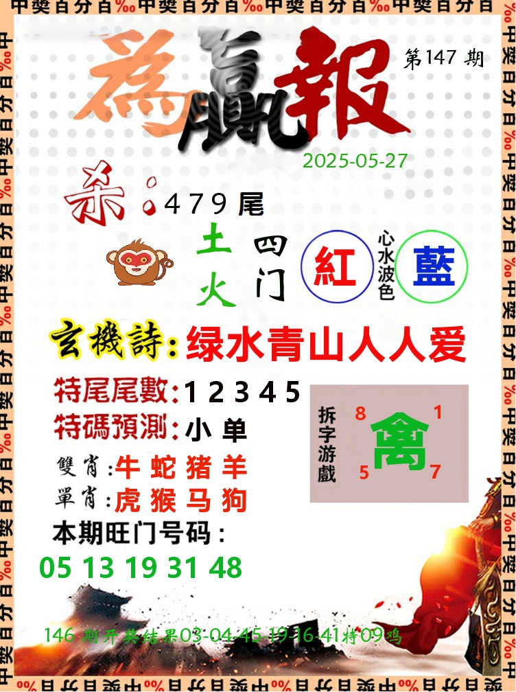 为赢报 第147期