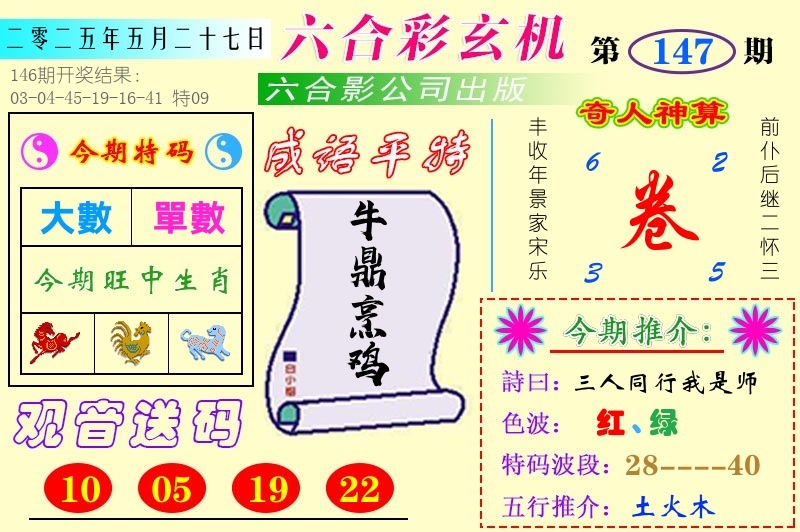 澳门六合玄机 第147期