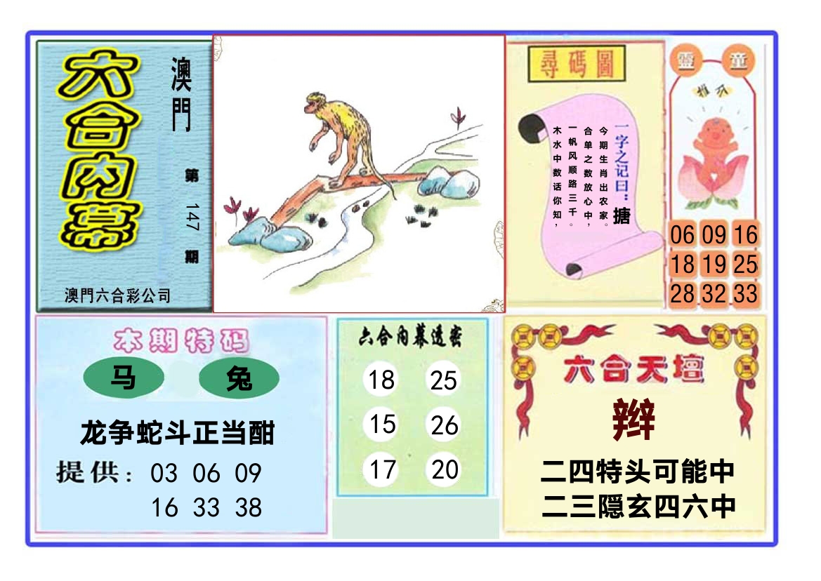 六合内幕 第147期