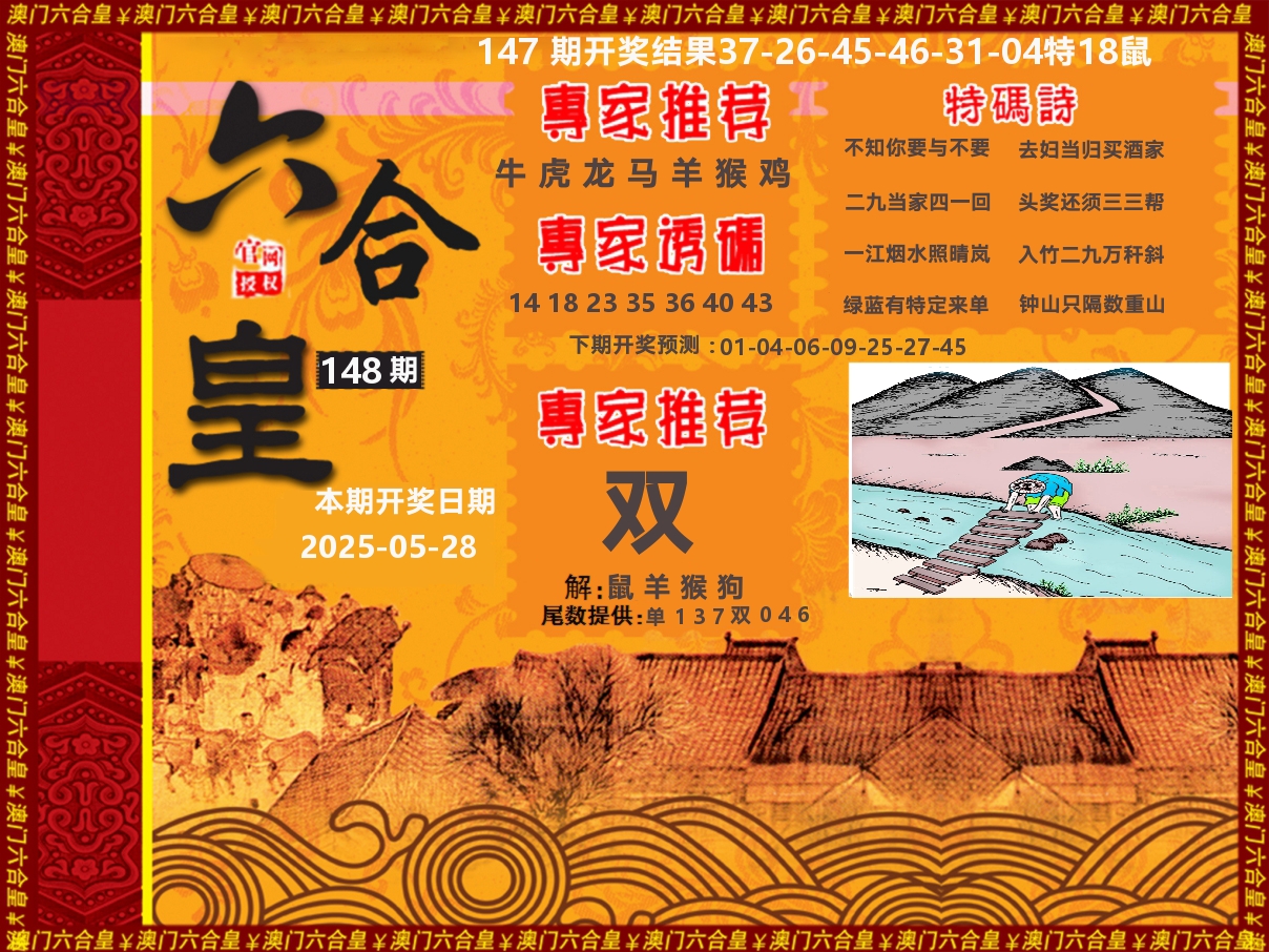 六合皇系列 第148期