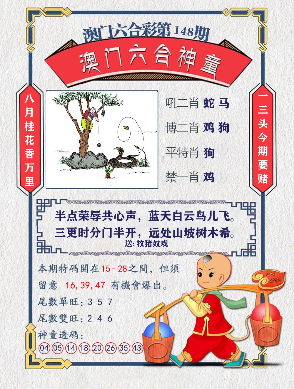 六合神童 第148期