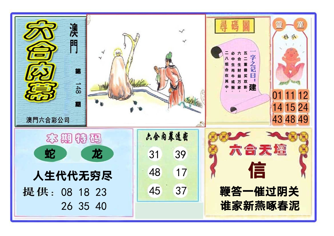 六合内幕 第148期