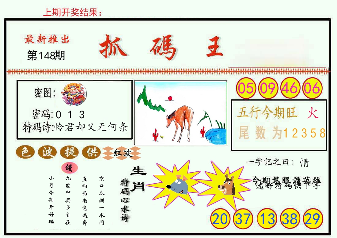 最新抓码王 第148期