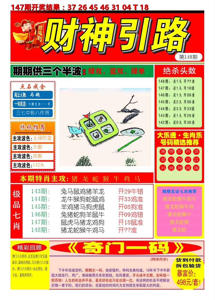 财神引路 第148期