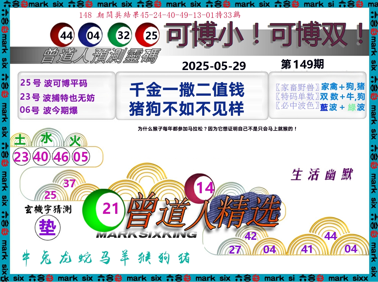 曾道人精选 第149期