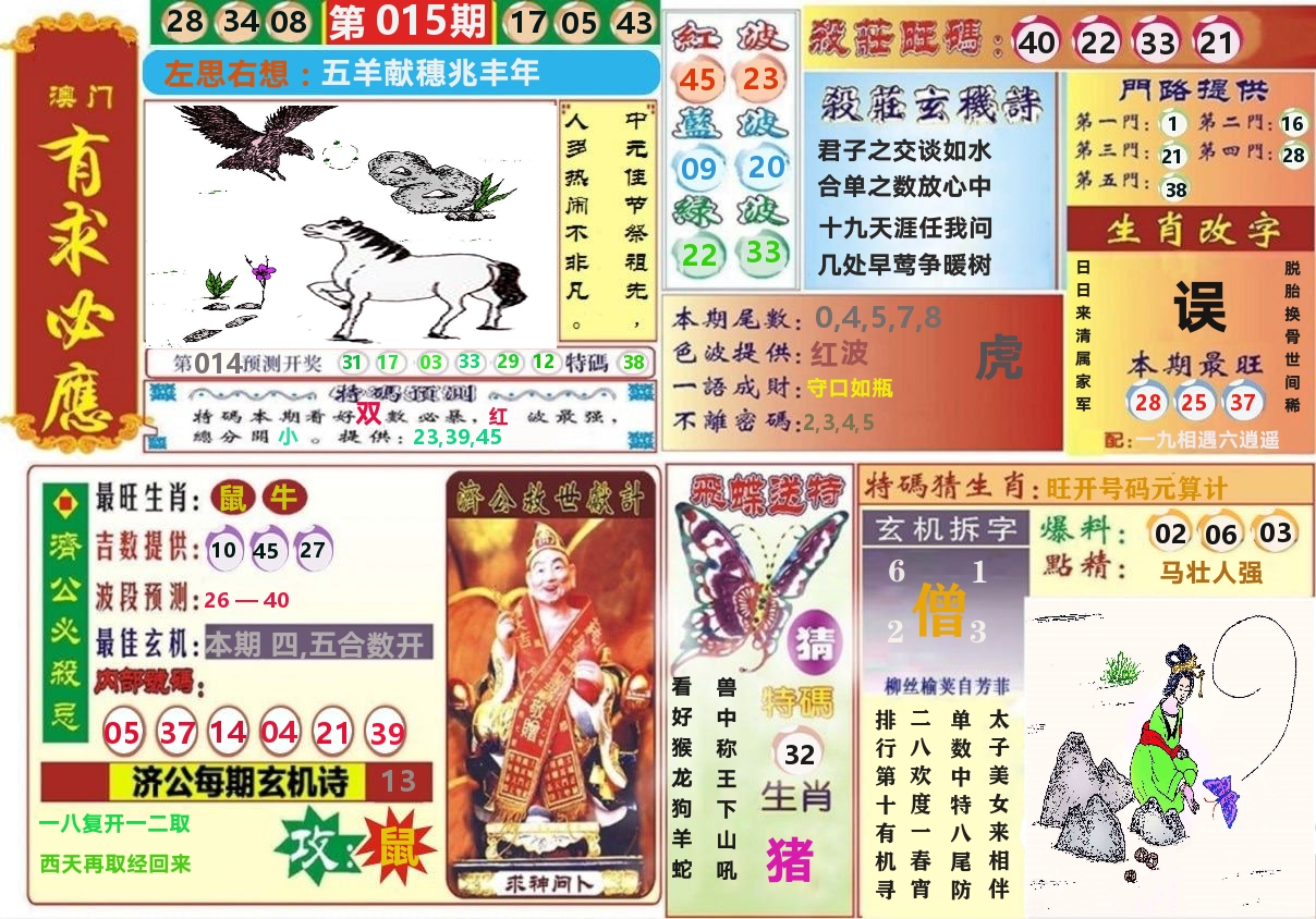 澳门有求必应 第15期