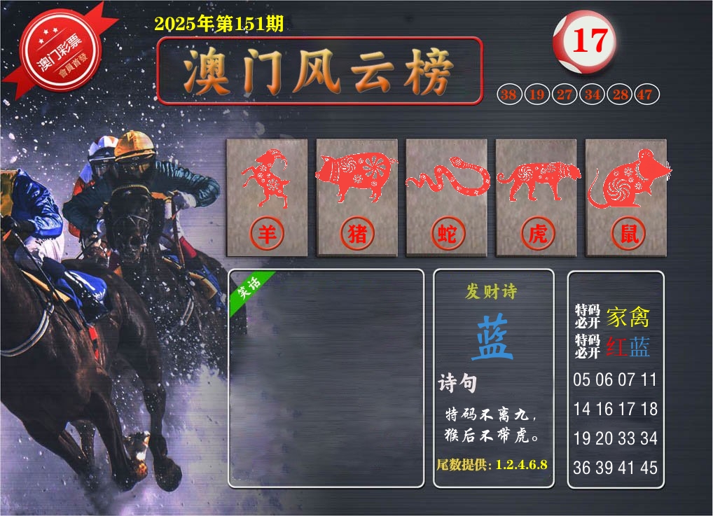 澳门风云榜 第151期