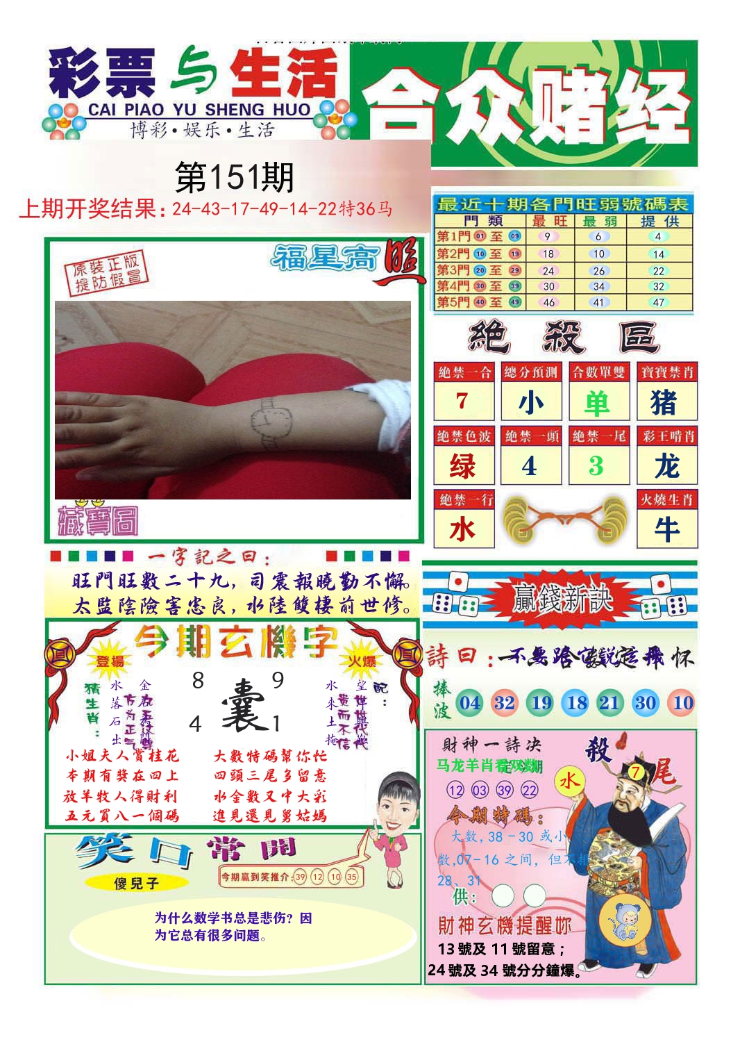 合众赌经 第151期