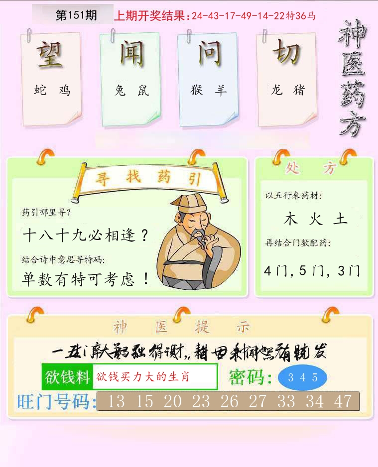 神医药方 第151期