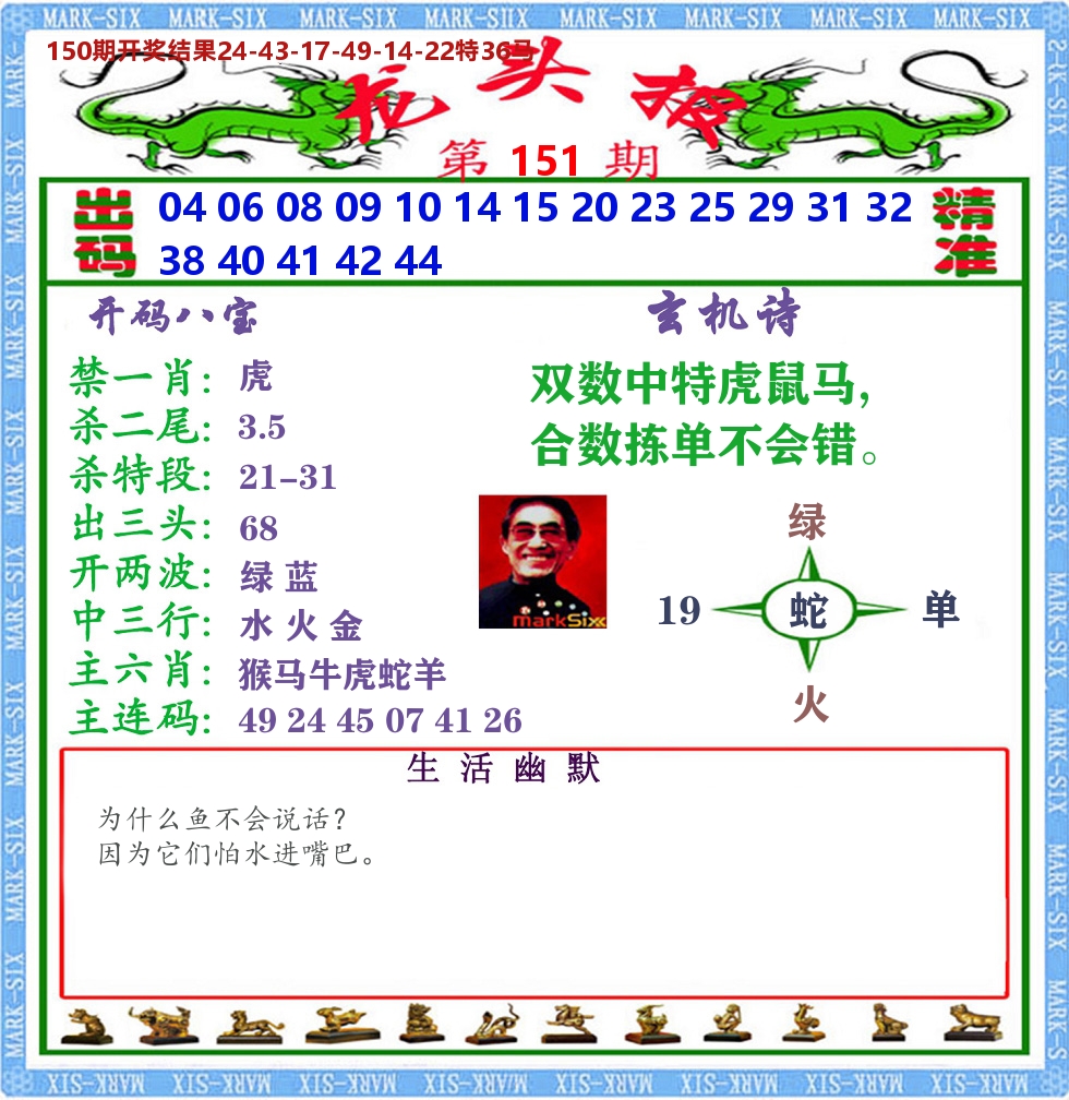澳门龙头报 第151期