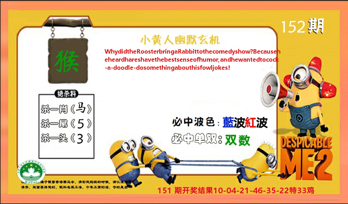 小黄人玄机诗 第152期