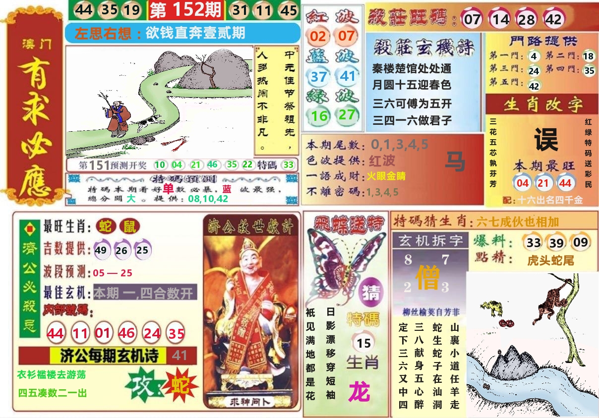 澳门有求必应 第152期